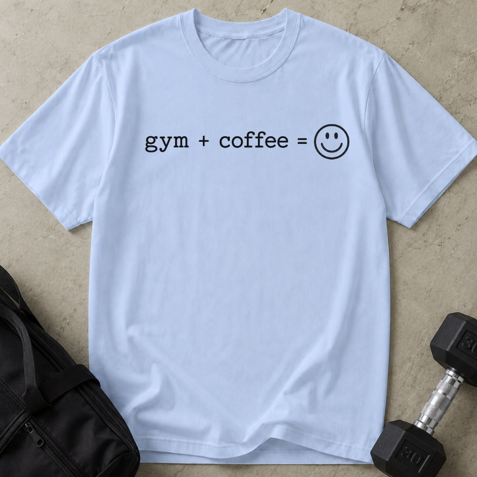 Gym Coffee Happy T-shirt