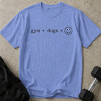 Gym + Dogs = Happy T-shirt