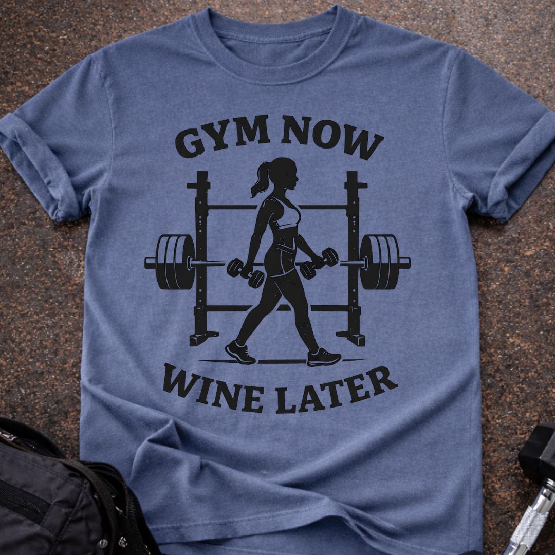 Gym Now Wine Later T-shirt
