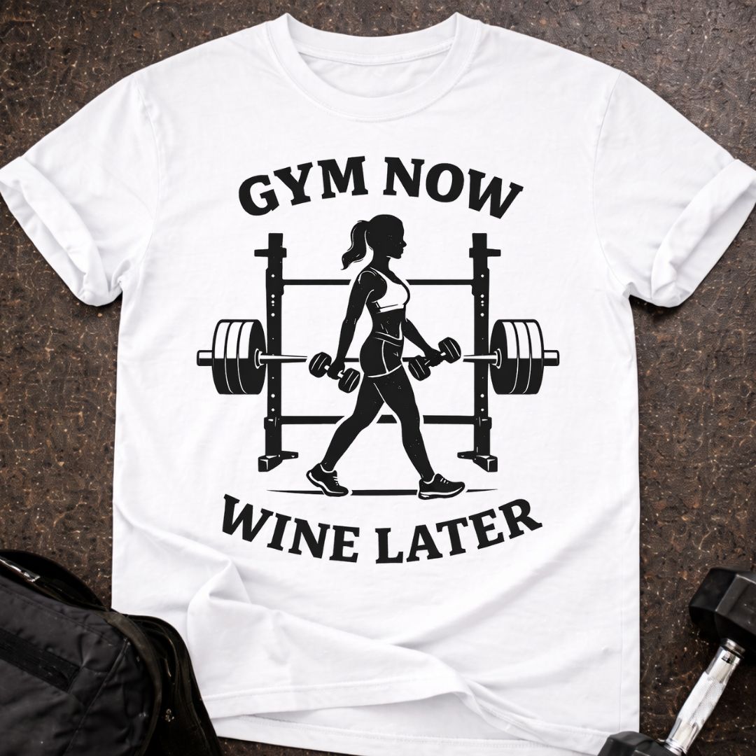 Gym Now Wine Later T-shirt