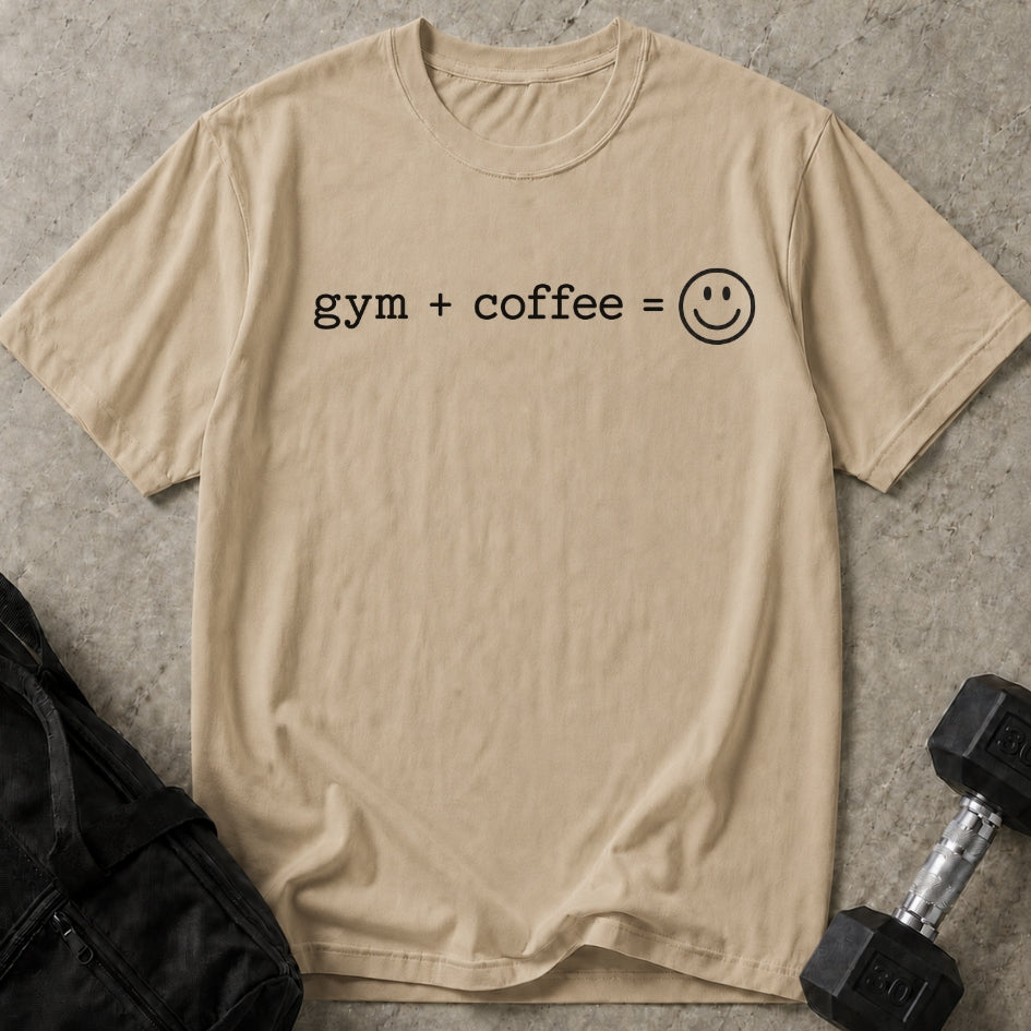 Gym Coffee Happy T-shirt