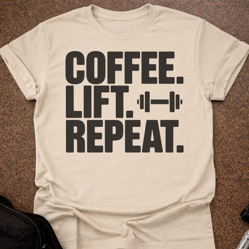 Coffee Gym Repeat T-shirt