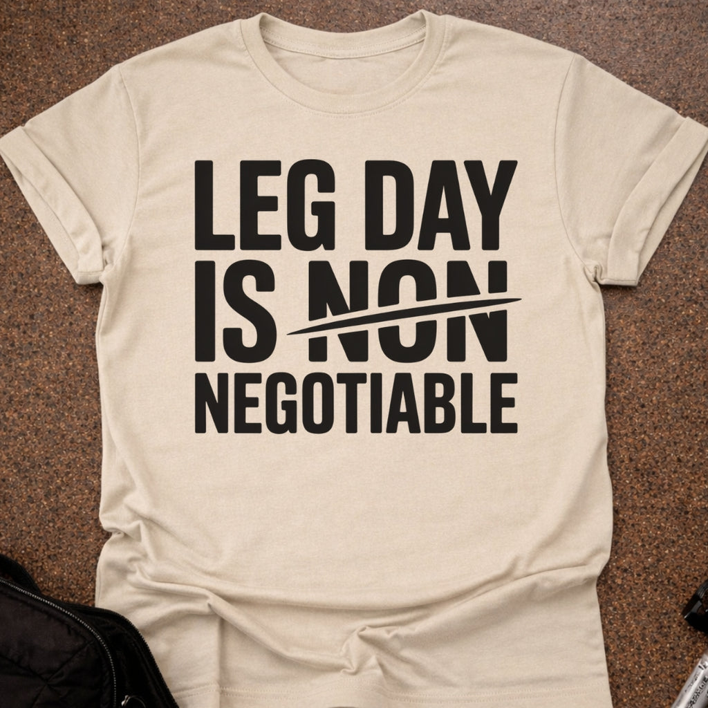 Leg Day Is Negotiable T-shirt