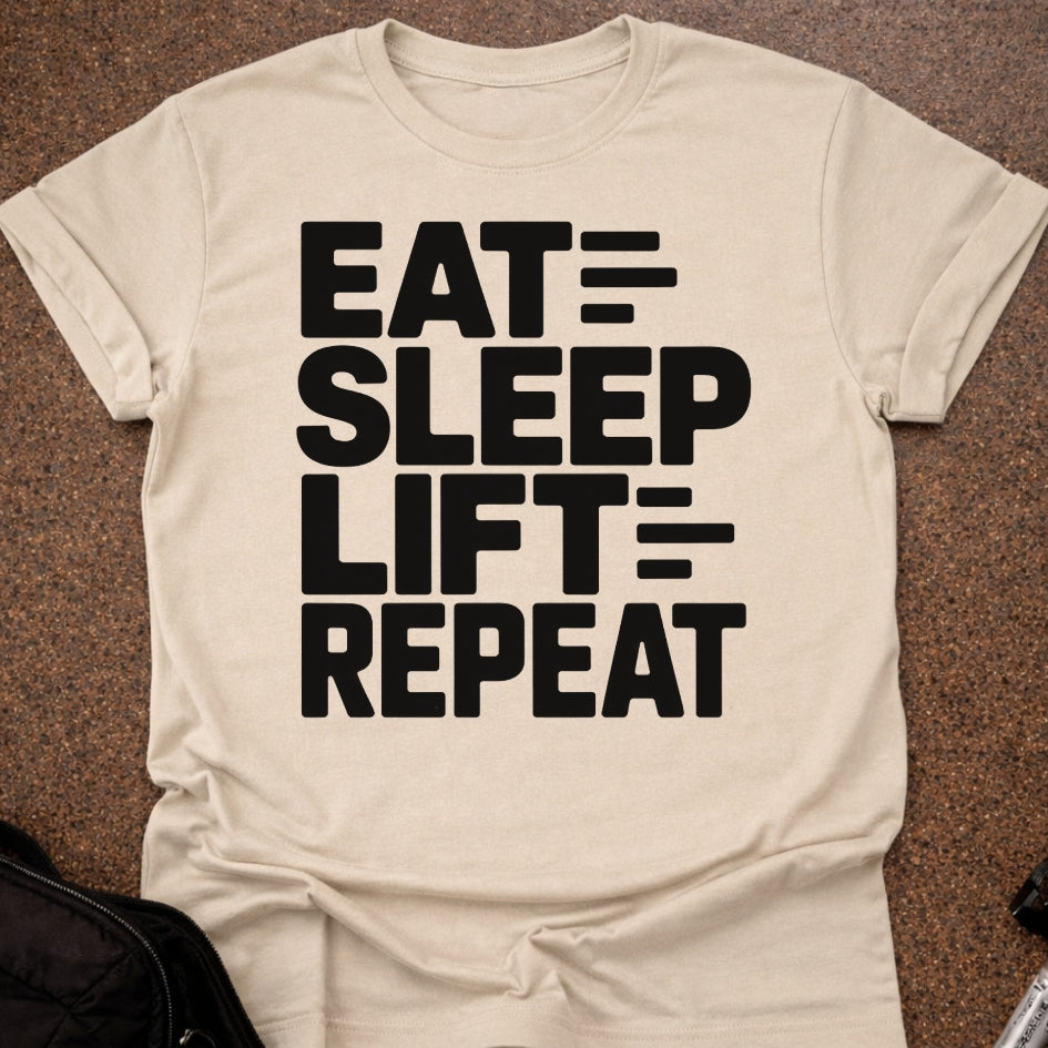 Eat Sleep Lift Repeat T-shirt