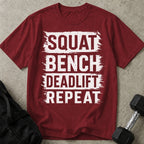 Squat Bench Deadlift Repeat T-shirt