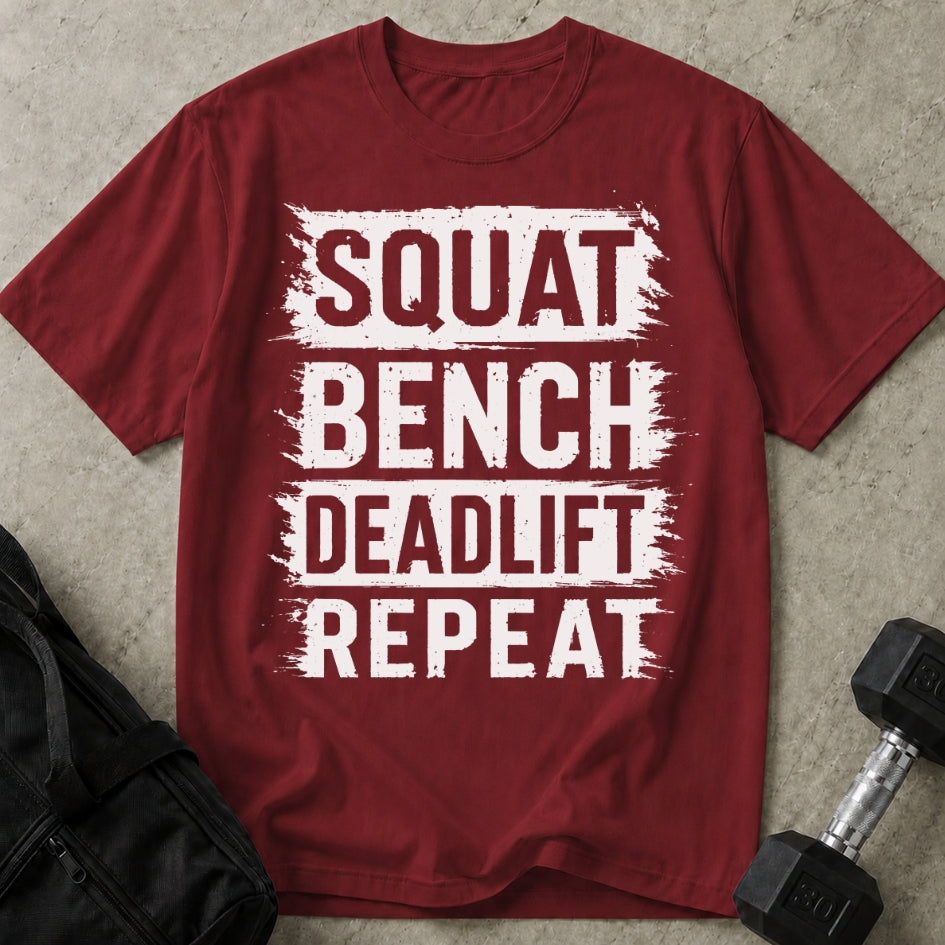 Squat Bench Deadlift Repeat T-shirt