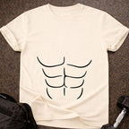 Funny Abs Outline T-shirt