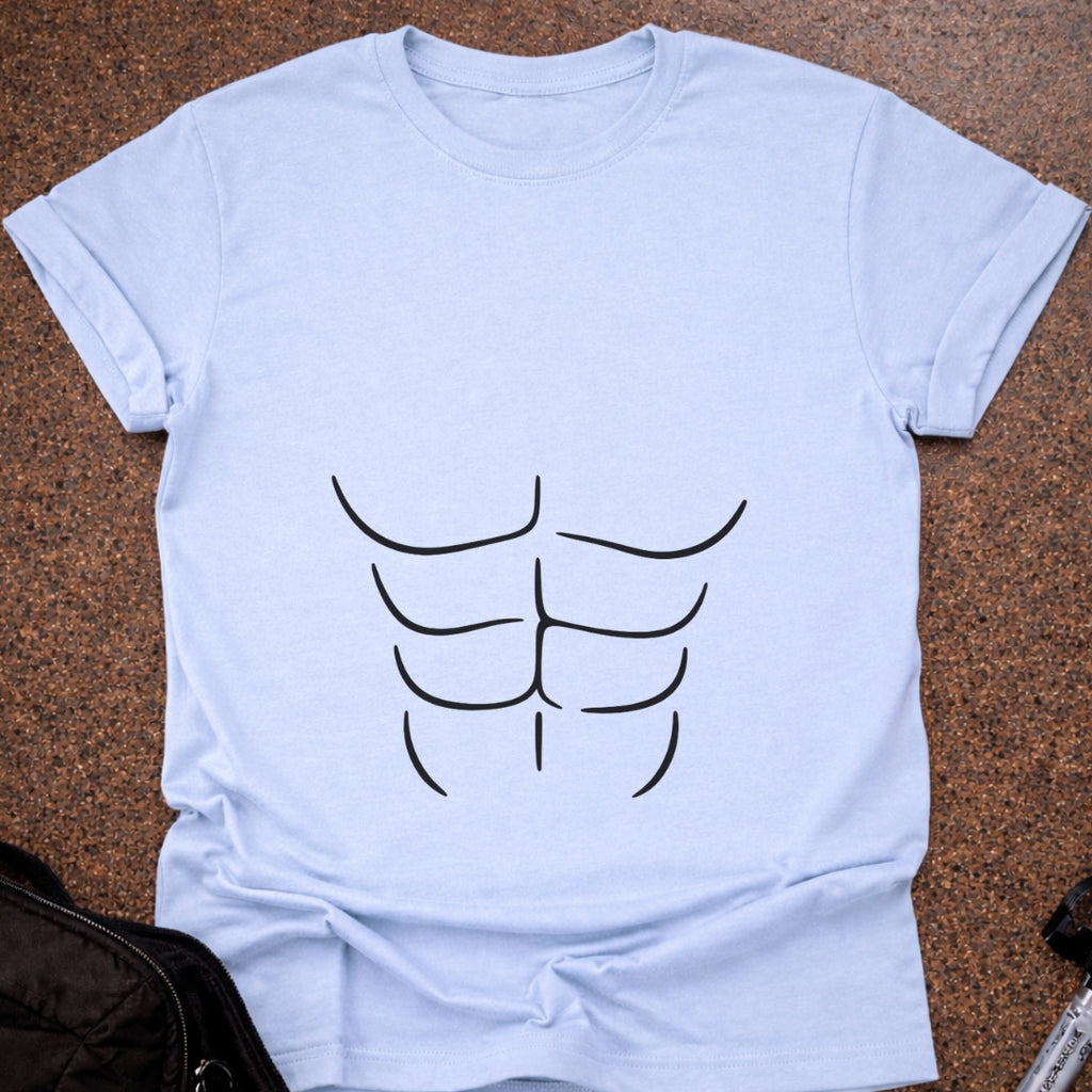 Funny Abs Outline T-shirt