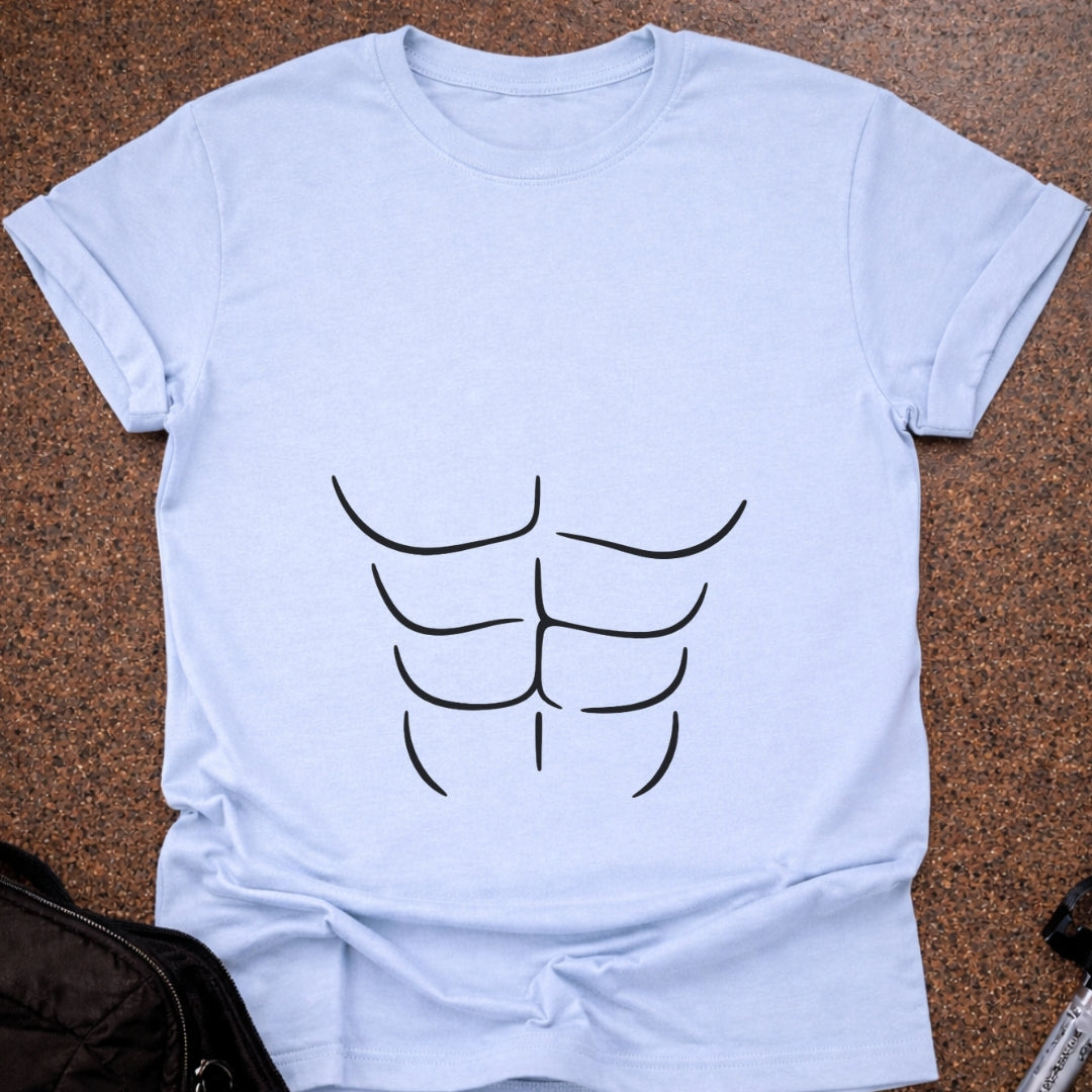 Funny Abs Outline T-shirt