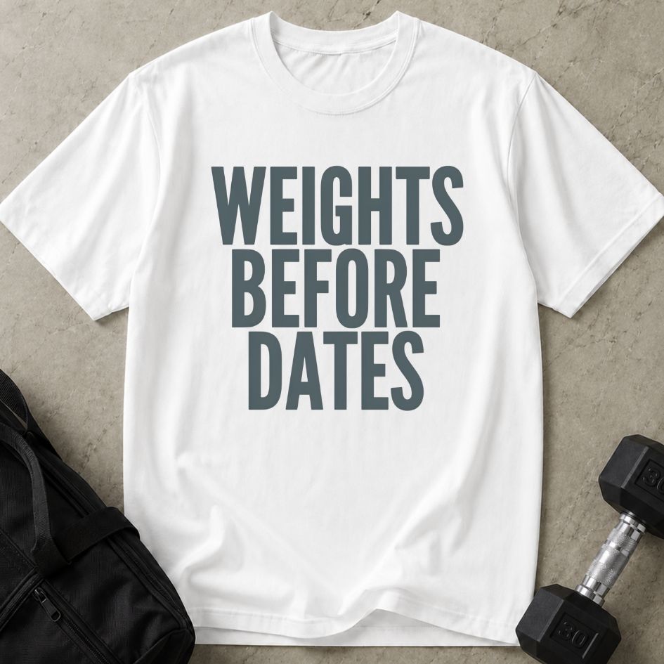 Weights Before Dates Tee