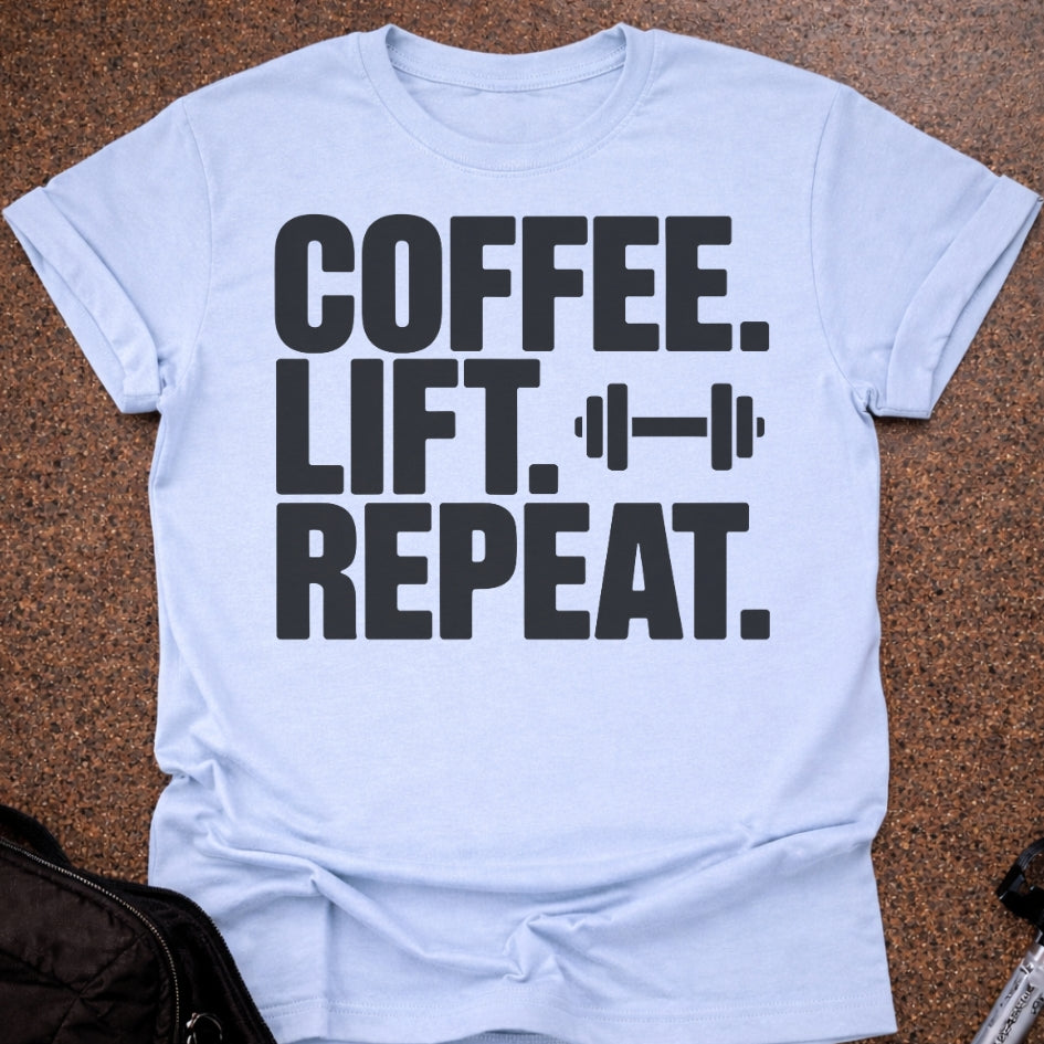 Coffee Gym Repeat T-shirt