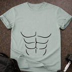 Funny Abs Outline T-shirt