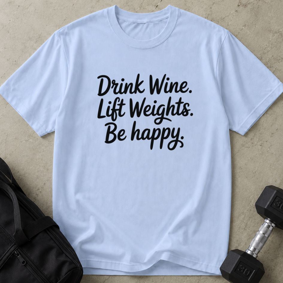Wine Weights Happy Tee