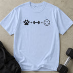 Dogs + Gym = Happy T-shirt