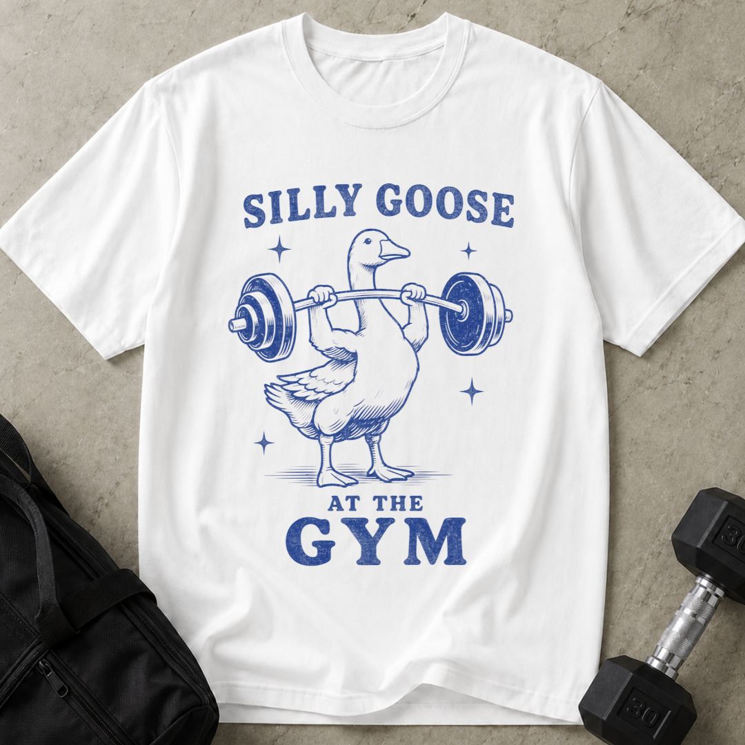 Silly Goose At The Gym Tee