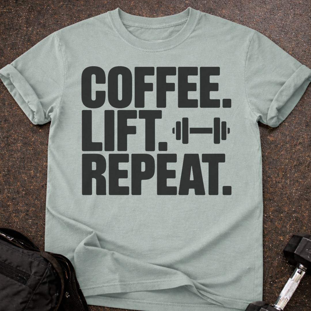 Coffee Gym Repeat T-shirt