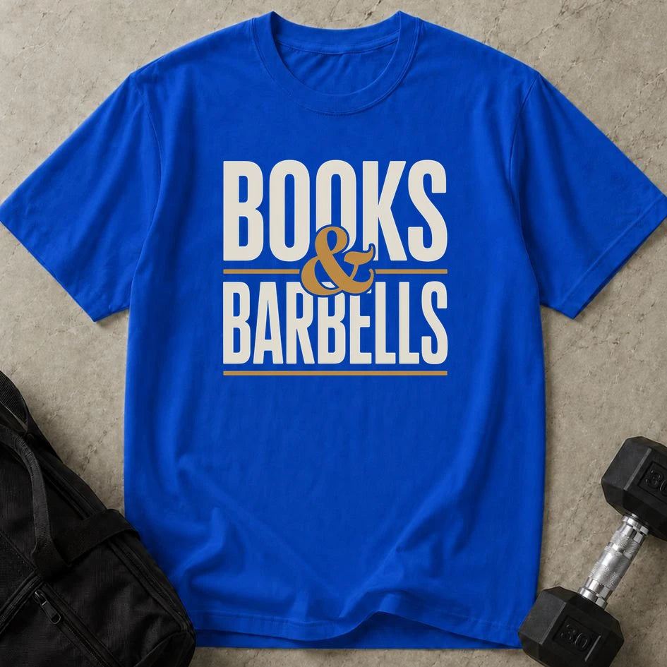 Books & Barbells T-shirt