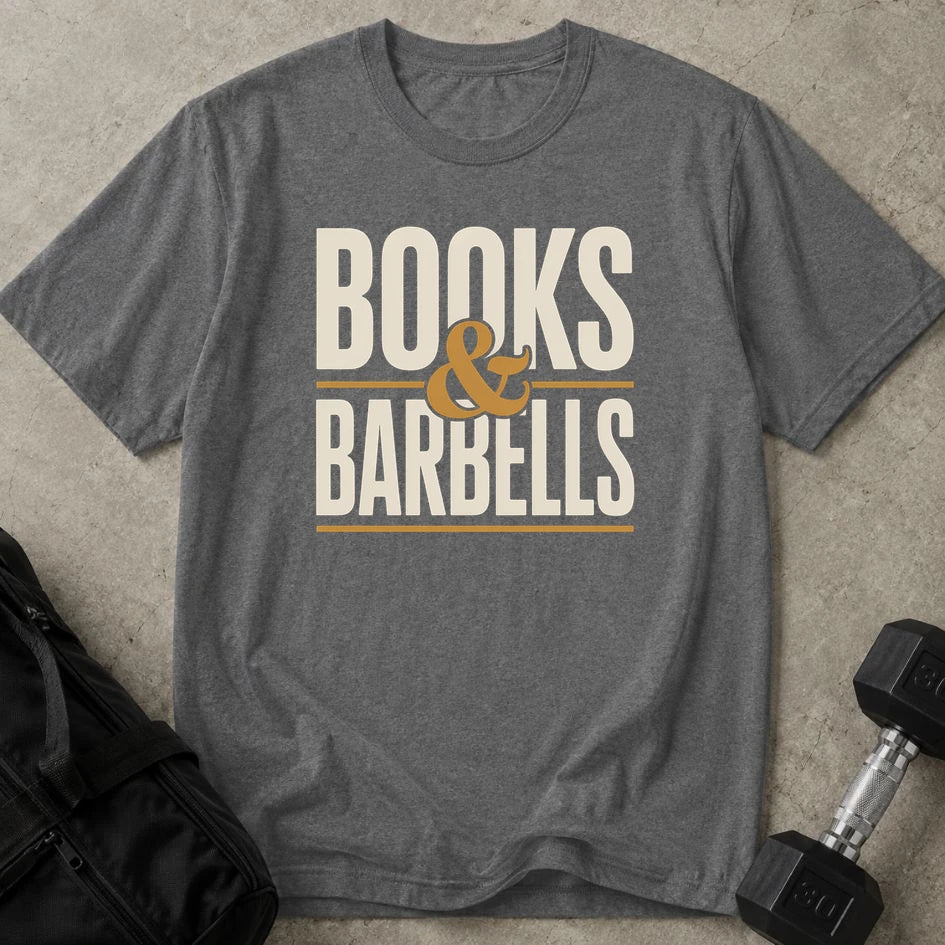 Books & Barbells T-shirt