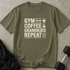 Gym Coffee Grandkids Repeat Tee