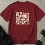 Gym Coffee Grandkids Repeat Tee